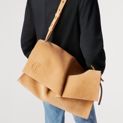 Christian Louboutin Baggy Large Suede Shoulder Bag - Image 2