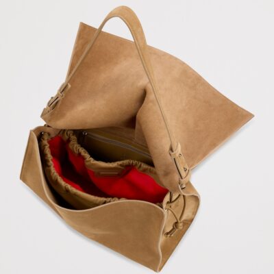 Christian Louboutin Baggy Large Suede Shoulder Bag - Image 4