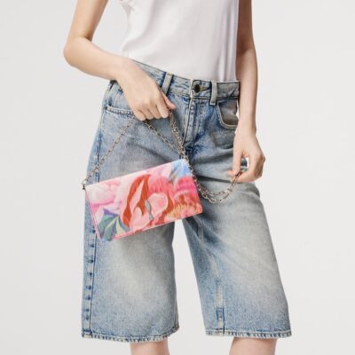Christian Louboutin Bettina Peony Clutch Bag - Image 2