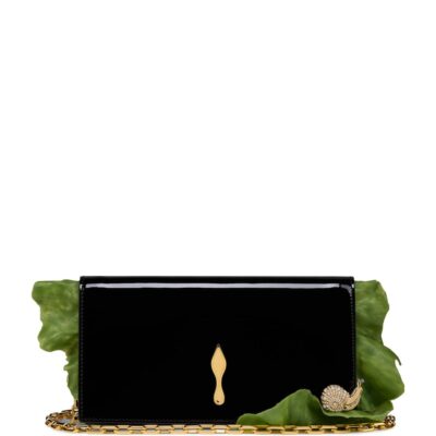 Christian Louboutin Bettina Snail Patent Leather Clutch Bag - Image 1