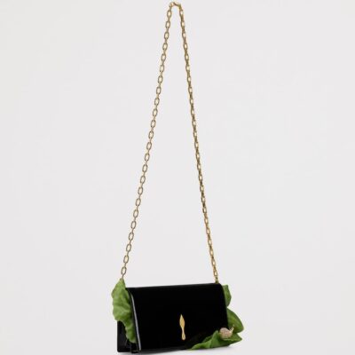 Christian Louboutin Bettina Snail Patent Leather Clutch Bag - Image 4