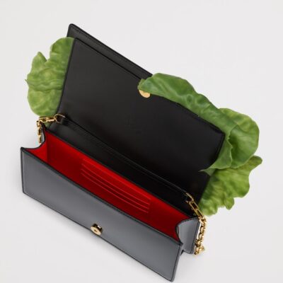 Christian Louboutin Bettina Snail Patent Leather Clutch Bag - Image 5