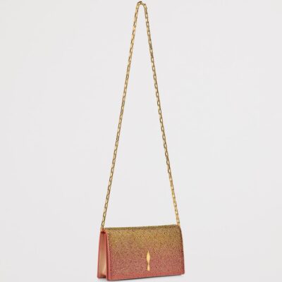 Christian Louboutin Bettina Strass Botanica Clutch Bag - Image 4
