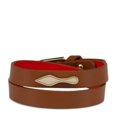 Christian Louboutin CL Logo Leather Belt - Image 3