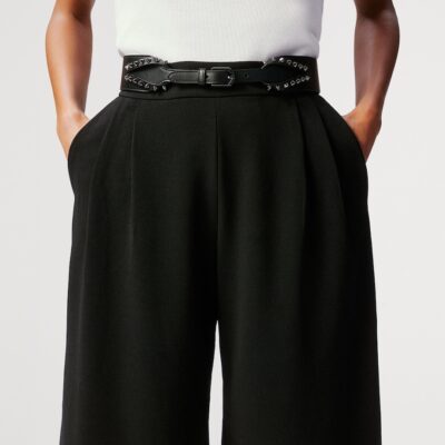 Christian Louboutin Cabata Embellished Leather Belt - Image 2