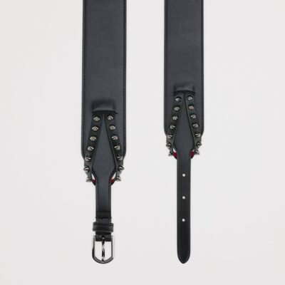 Christian Louboutin Cabata Embellished Leather Belt - Image 3
