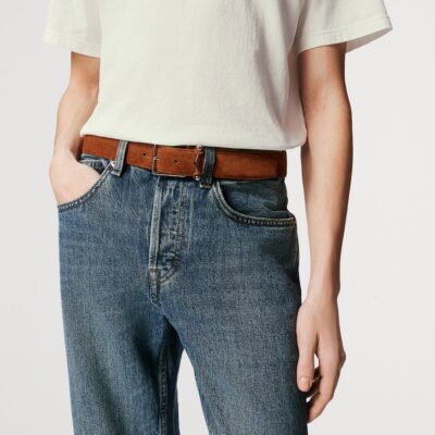 Christian Louboutin Chambeliss Suede Belt - Image 2