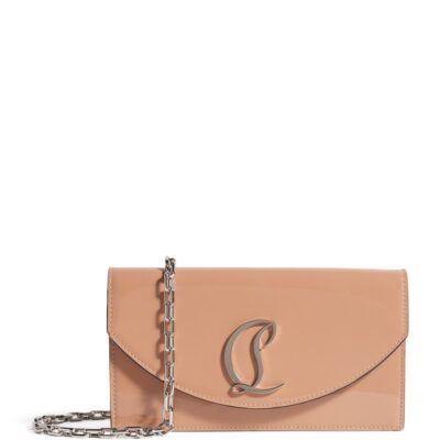 Christian Louboutin Loubi54 Patent Leather Clutch Bag - Image 1