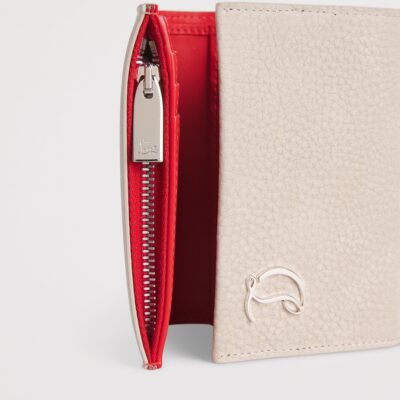 Christian Louboutin Mooncrest Grain Leather Trifold Wallet - Image 4