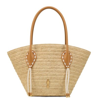 Christian Louboutin Venus Large Raffia Basket Bag - Image 1