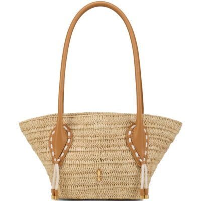 Christian Louboutin Venus Mini Raffia Basket Bag - Image 1
