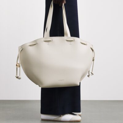 Claudie Pierlot Grained Leather Alban Tote Bag - Image 4