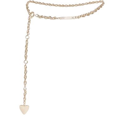 Claudie Pierlot Heart Charm Double-Chain Belt - Image 1