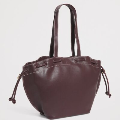 Claudie Pierlot Leather Drawstring Tote Bag - Image 2