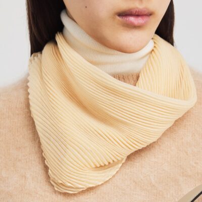 Colombo Cashmere-Silk Plissé Scarf - Image 2