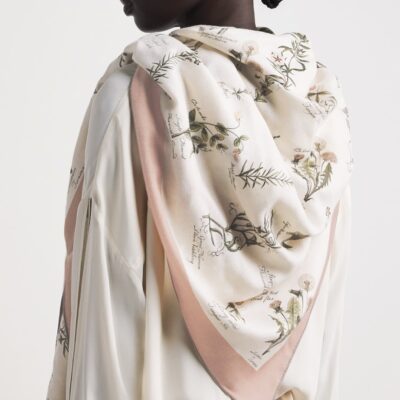 Colombo Cashmere-Silk Printed Scarf - Image 2