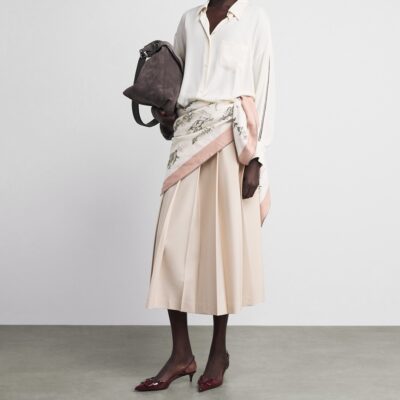 Colombo Cashmere-Silk Printed Scarf - Image 3