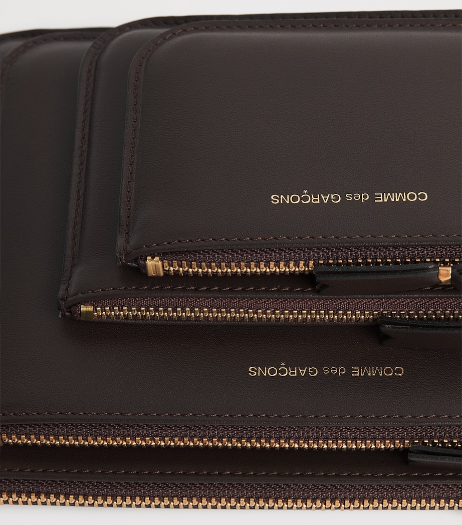 Comme Des Garçons Wallet Large Leather Outside Pocket Wallet - Image 3