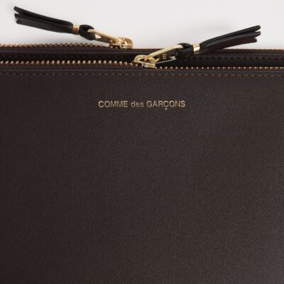 Comme Des Garçons Wallet Large Leather Outside Pocket Wallet - Image 4