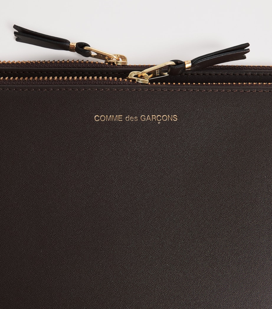Comme Des Garçons Wallet Large Leather Outside Pocket Wallet - Image 4