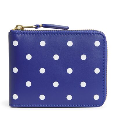 Comme Des Garçons Wallet Leather Polka-Dot Zipped Wallet - Image 1