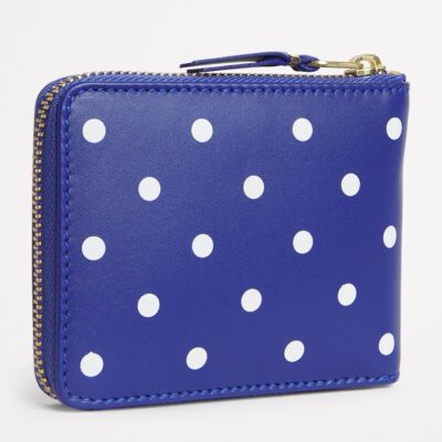 Comme Des Garçons Wallet Leather Polka-Dot Zipped Wallet - Image 2