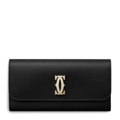 Comme Des Garçons Wallet Leather Logo Print Wallet - Image 4