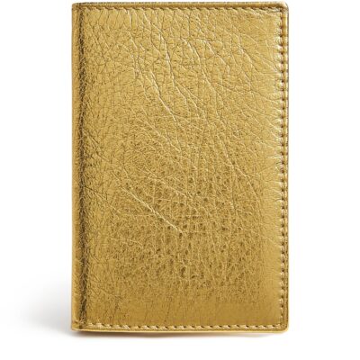 Comme Des Garçons Wallet Leather Embossed Logo Zipped Wallet - Image 5