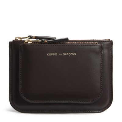 Comme Des Garçons Wallet Medium Leather Logo Wallet - Image 1