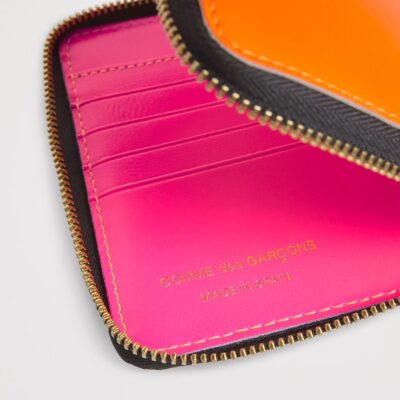 Comme Des Garçons Wallet Medium Leather Super Fluo Wallet - Image 3
