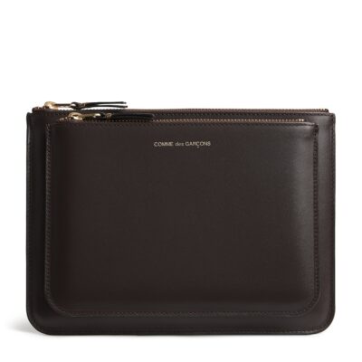 Comme Des Garçons Wallet Medium Leather Logo Wallet - Image 5