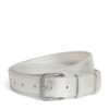 Comme Des Garçons Wallet Metallic Leather Buckle Belt - Image 1