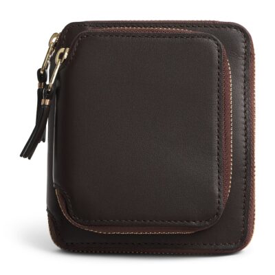 Comme Des Garçons Wallet Small Leather Vertical Outside Pocket Wallet - Image 1