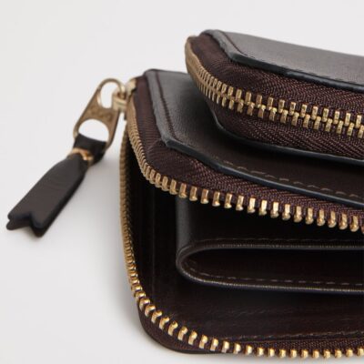 Comme Des Garçons Wallet Small Leather Outside Pocket Wallet - Image 2