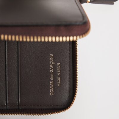 Comme Des Garçons Wallet Small Leather Vertical Outside Pocket Wallet - Image 2