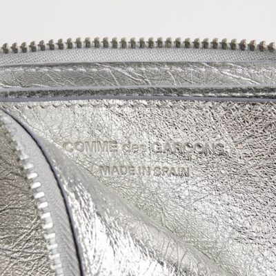 Comme Des Garçons Wallet Small Leather Half-Zip Wallet - Image 2