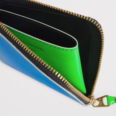 Comme Des Garçons Wallet Small Leather Super Fluo Wallet - Image 3