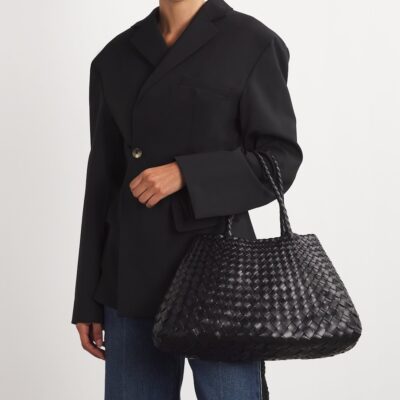 DRAGON DIFFUSION Large Leather Santa Croce Tote Bag - Image 2