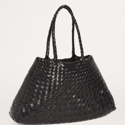 DRAGON DIFFUSION Large Leather Santa Croce Tote Bag - Image 3