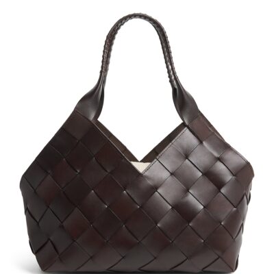 DRAGON DIFFUSION Leather Woven Castello Shoulder Bag - Image 1