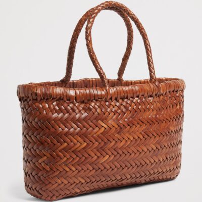 DRAGON DIFFUSION Mini Leather Flat Gora Tote Bag - Image 3