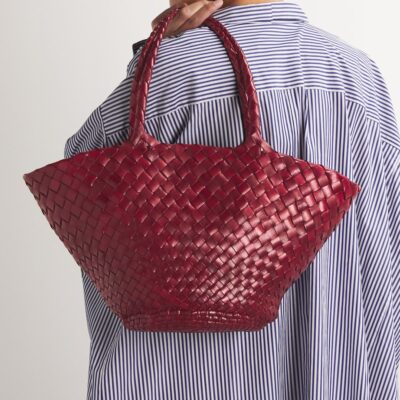 DRAGON DIFFUSION Small Leather Egola Tote Bag - Image 2