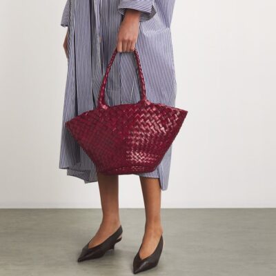 DRAGON DIFFUSION Small Leather Egola Tote Bag - Image 5
