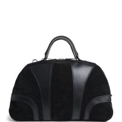 DRIES VAN NOTEN Leather-Suede Duffle Bag - Image 1