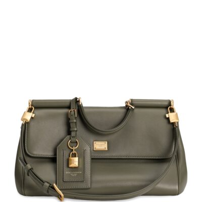 Dolce&Gabbana Calfskin My Sicily Shoulder Bag - Image 4