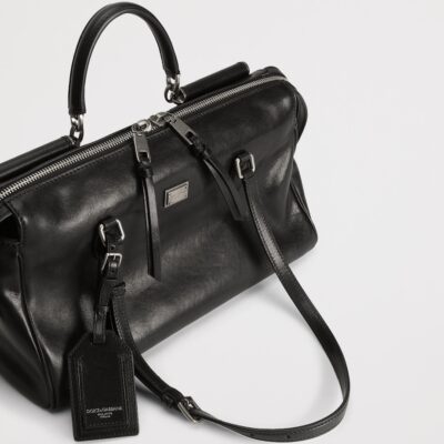 Dolce&Gabbana Calfskin Vittoria Shoulder Bag - Image 4
