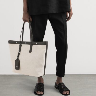 Dolce&Gabbana Canvas-Calfskin Tote Bag - Image 2