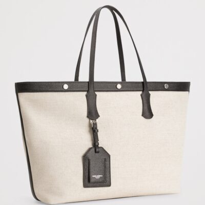 Dolce&Gabbana Canvas-Calfskin Tote Bag - Image 3
