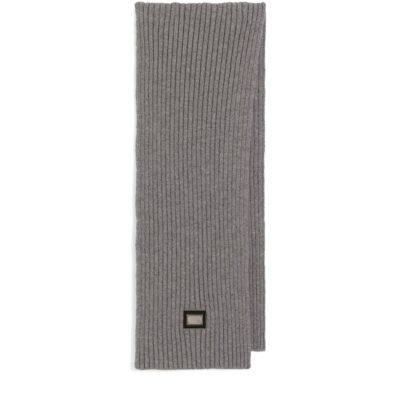 Dolce&Gabbana Cashmere Rib-Knit Scarf - Image 5