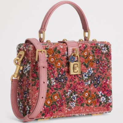 Dolce&Gabbana Embellished Dolce Box Top-Handle Bag - Image 3